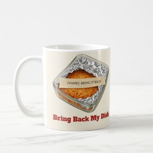 Ramenez Mon Plat Mug Personnalisé Potluck (Gauche)
