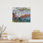 Rameurs à Chatou - Auguste Renoir Affiche d'art fi (Cuisine)
