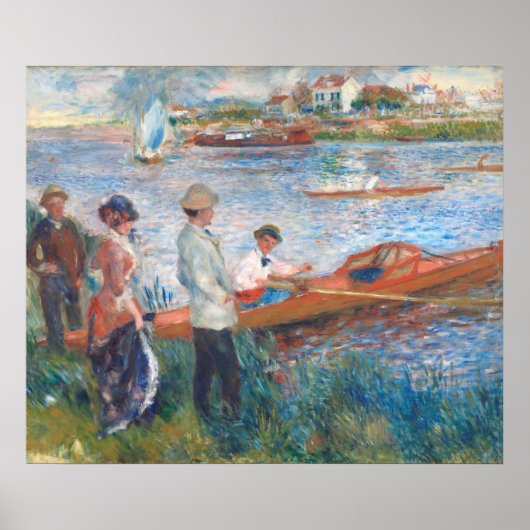 Rameurs à Chatou - Auguste Renoir Affiche d'art fi (Devant)