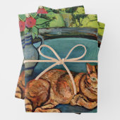 Raminou en Pitcher met anjers Inpakpapier Vel (In situ)