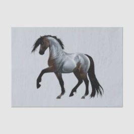 Ramirez - spanisches Pferd, laufend -  Tissuepapier