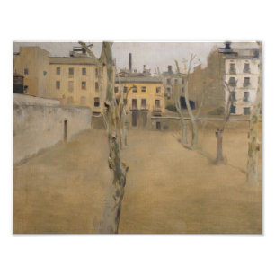 Ramon Casas-Courtyard van de oude gevangenis van B Foto Afdruk