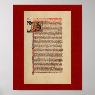 Ramon Llull: 13e eeuw verlicht Manuscript Poster