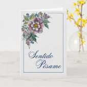 Ramos de Peonías - Carte Espagnol de Sympathie (Fleur jaune)