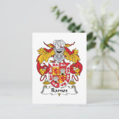 Ramos Family Crest Briefkaart (Staand voorkant)