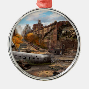 Ramp - New York, NY - Geen linksaf slaan bij rood Metalen Ornament