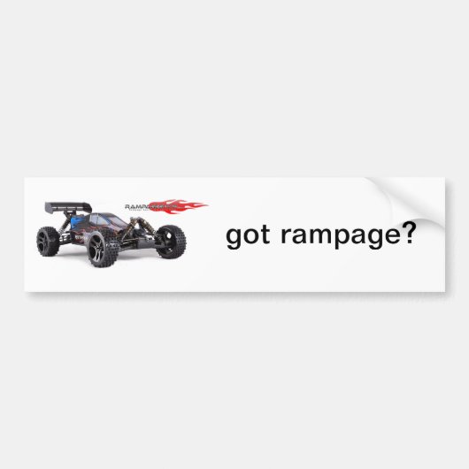Rampage XBE Bumpersticker (Voorkant)