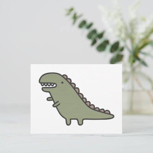 Rampaging Dinosaur! Briefkaart (Staand voorkant)