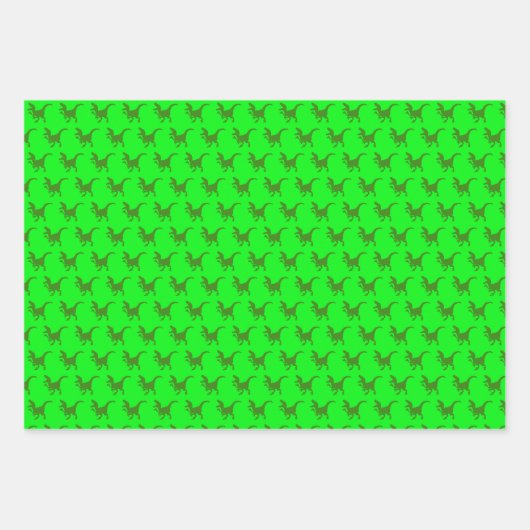 Rampaging Dinosaurs Inpakpapier Vel (Voorkant)