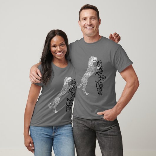 Rampant Celttic Irish Wolfhound T-shirt (Unisex)