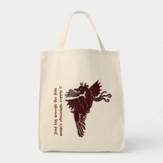 Rampant Chocolate Dragon holdall Tote Bag (Voorkant)