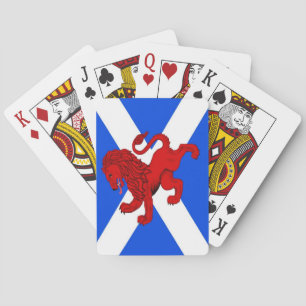 Rampant lion, Schotse vlag Sint Andrews Speling Pokerkaarten