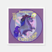 Rampantly Cute Unicorn Servet (Voorkant)