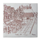 Ramparts, Mont Saint-Michel | Normandië, Frankrijk Tegeltje (Voorkant)