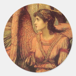 Ramparts of God's House, Angel van John Strudwick Ronde Sticker