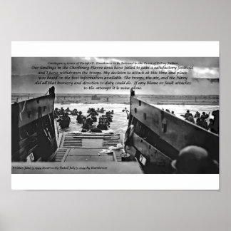 Rampenbrief van Dwight D. Eisenhower Poster