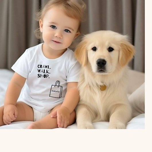 Ramper Marcher Magasin Body personnalisé pour bébé