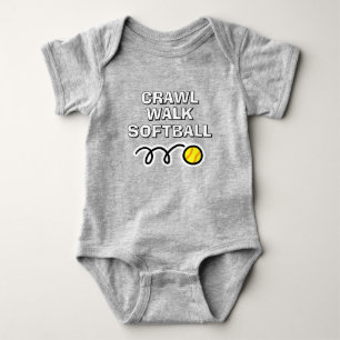 Ramper Marcher Softball body bébé mignon sportif