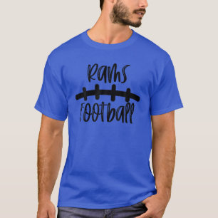 Rams Football School Spirit Team Mascot Game Night T-shirt