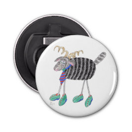 Ram's hoofd button flesopener