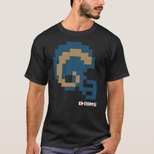 Rams Throwback Tecmo Bowl Helm T-shirt (Voorkant)