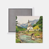 Ramsau, Beierse Alpen Magneet (Voorkant / Achterkant)