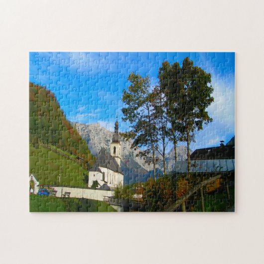 Ramsau Berchtesgadener Duitsland. Legpuzzel (Horizontaal)