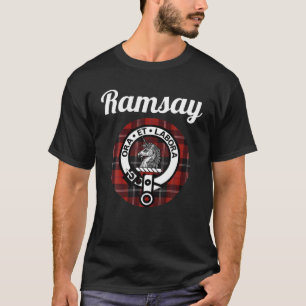 Ramsay clan Scottish Name Coat of Arms Tartan T-shirt