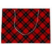 Ramsay tartan red black plaid groot cadeauzakje (Voorkant)