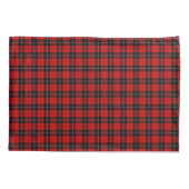 Ramsay tartan red black plaid kussensloop (Achterkant-Links)
