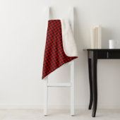 Ramsay tartan rouge noir plaid (En situation)