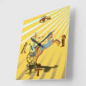 Ramses op zijn Chariot Vierkante Klok (Hoek)