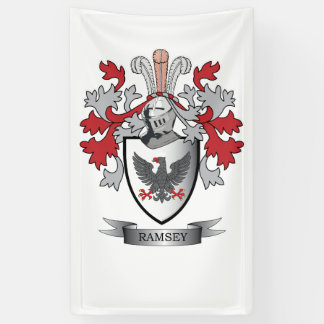 Ramsey Family Crest Coat of Arms Spandoek