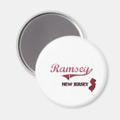 Ramsey New Jersey City Classic Magneet (Voorkant / Achterkant)