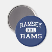 Ramsey - Rams - High School - Ramsey New Jersey Magneet (Voorkant / Achterkant)