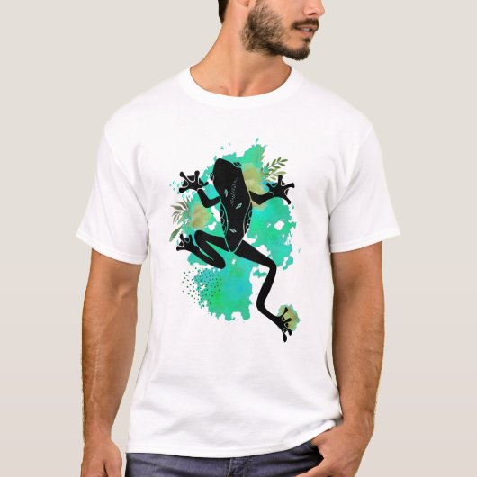 Rana Silvestre en Acuarela–Arte Natural en Tonos T-shirt (Voorkant)