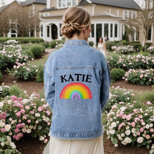 RANBOW Nom personnalisé Denim Jacket (Mariage Retour)
