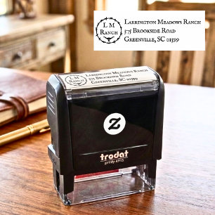 Ranch Bedrijfs Aanpasbare Western Stier Hoofd Logo Zelfinktende Stempel