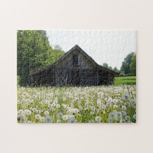 Ranch Boerderij Dandelion Field Legpuzzel (Horizontaal)