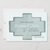 Ranch bruiloft Bewaar de datum uitnodiging (Voorkant)