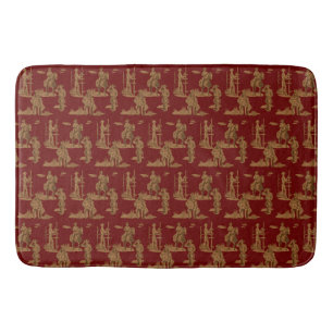 Ranch Cowboys Horse Calf Fence Badmat