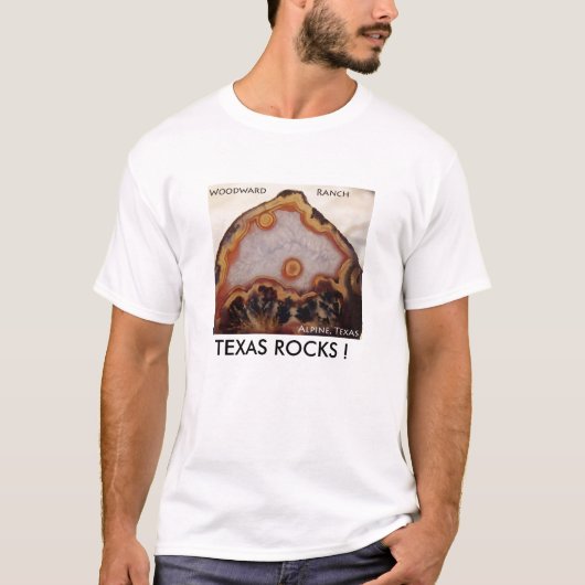 Ranch de Woodward, T-shirt d'agate du Texas (Devant)