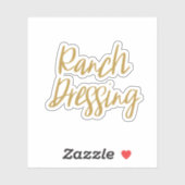 Ranch Dressing Opslag Sticker (Vel)