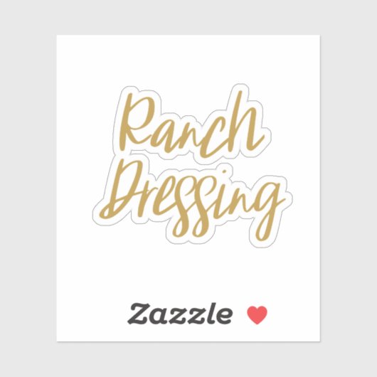 Ranch Dressing Opslag Sticker (Vel)