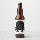 Ranch en Rides Theme Bachelor Party Bier Etiket (Voorkant)