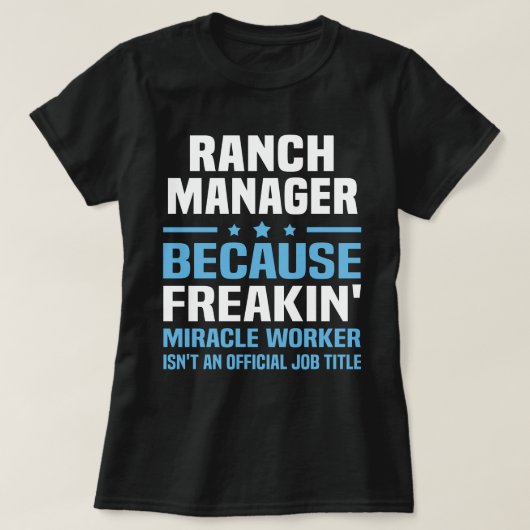 Ranch Manager T-shirt (Design voorkant)