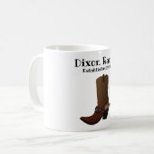 Ranch Personnalisé Établi Cowboy Boot Coffee Mug (Devant gauche)