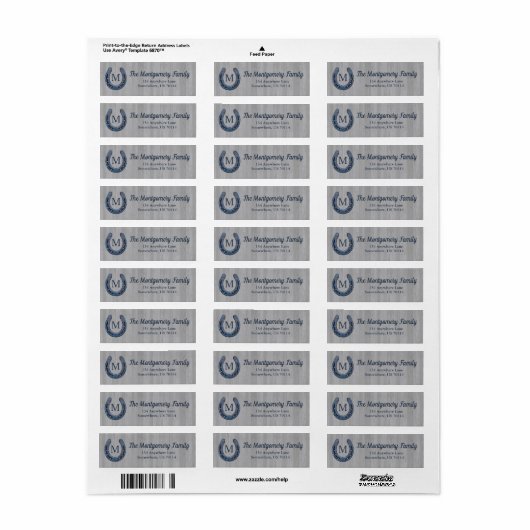 Ranch rustieke boerderij Hoefijzer & schuur hout Etiket (Full Sheet)