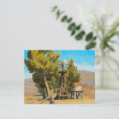 Ranch Windmill, Carson, Nevada door Maynard Dixon Briefkaart (Staand voorkant)