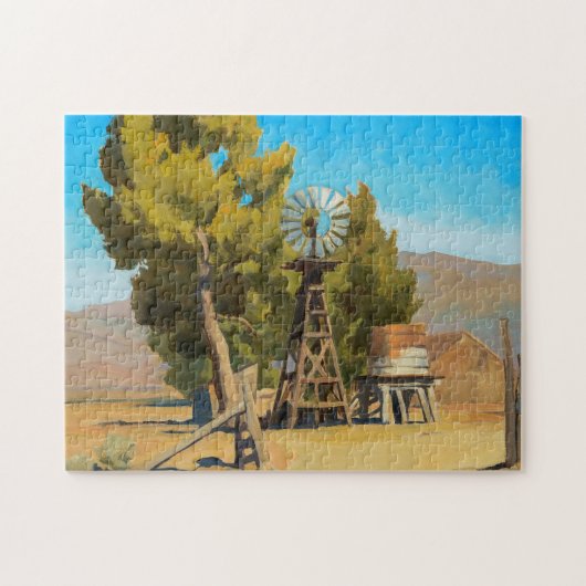 Ranch Windmill, Carson, Nevada door Maynard Dixon Legpuzzel (Horizontaal)